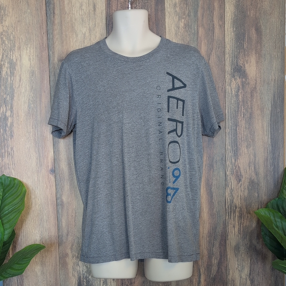 Aeropostale Gray Short Sleeve Tee Men's L        P325